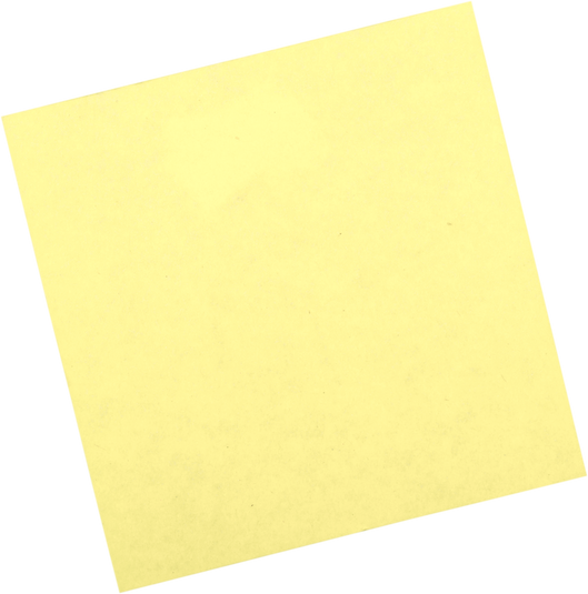 Yellow Sticky Note Isolated