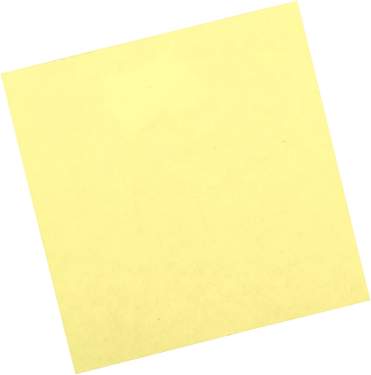 Yellow Sticky Note Isolated